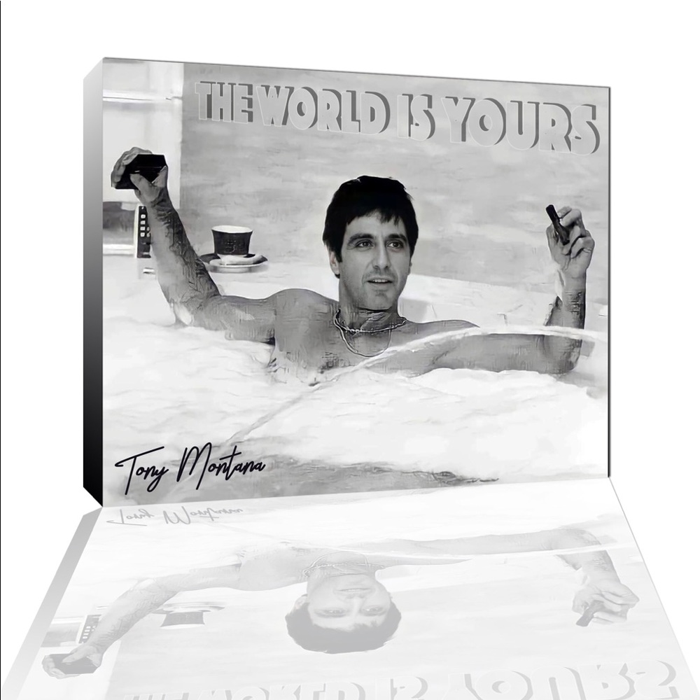 Scarface the world is yours Canvas Print wall art size 12 x 14